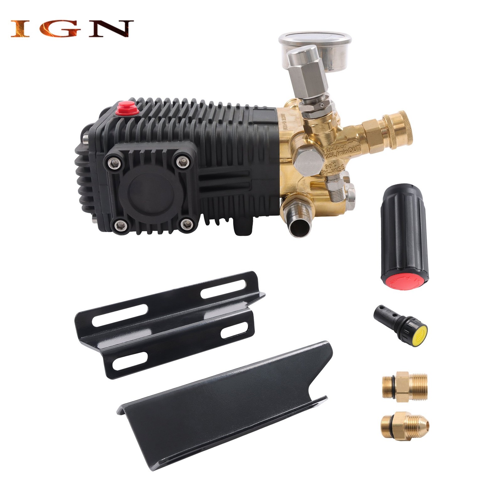 4.5 HP General Right Shaft 3500 PSI Pressure Washer Pump Belt Drive 5.6GPM