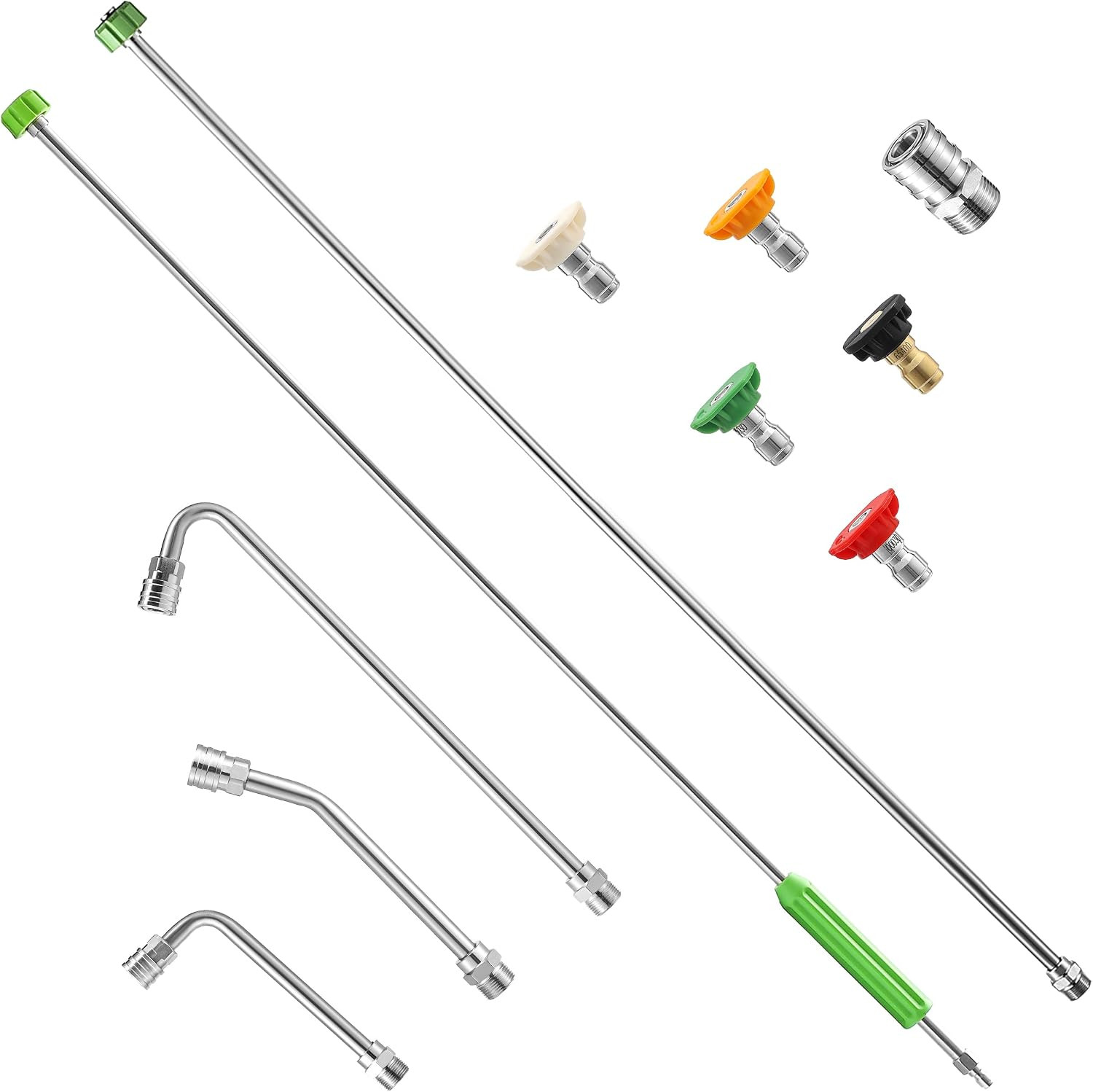 120 Inch Pressure Washer Extension Wand with Molded Grip, M22 14Mm | Gutter Clea