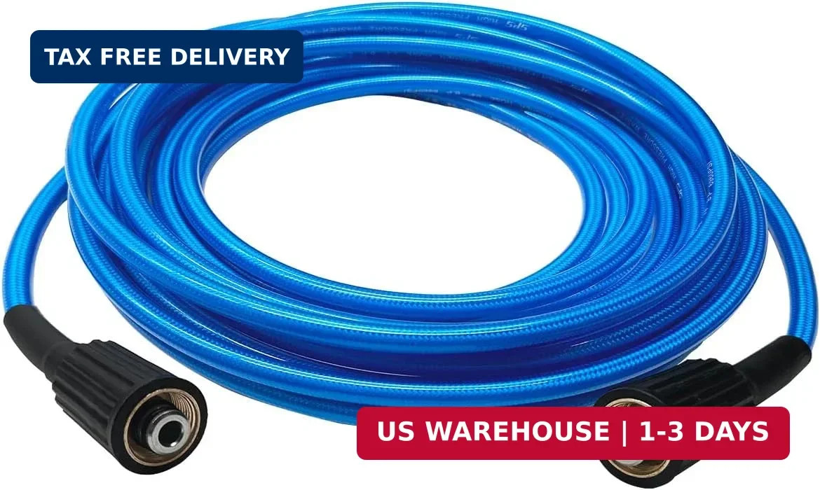 Pressure Washer Hose 25 FT 1/4 Inch, Kink Resistant Power Washing Extension Hose
