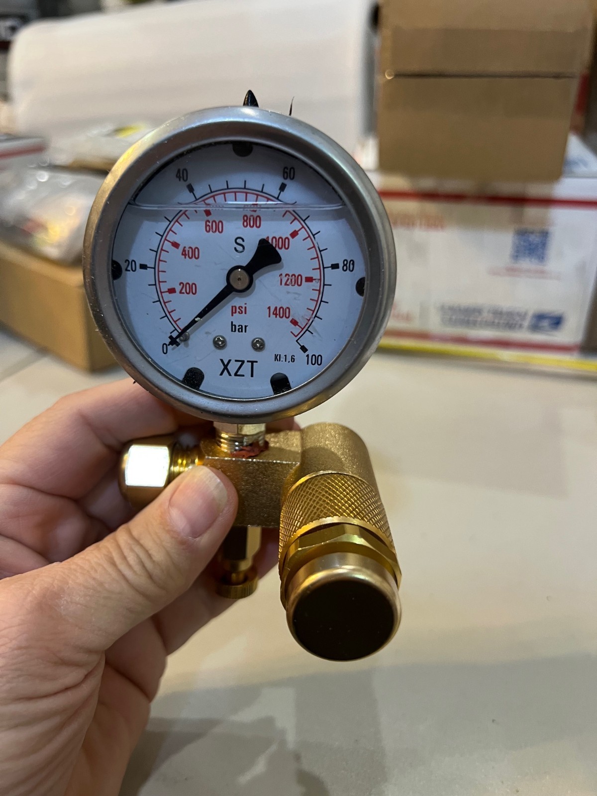 XZT Pressure Washer Gauge