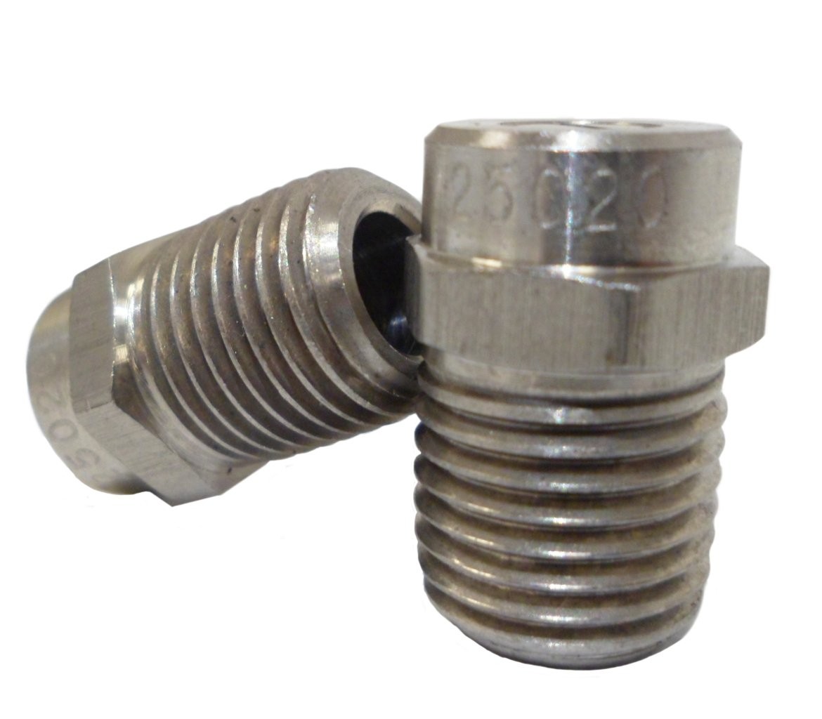 1/4 Inch Male NPT Screw Type Surface Cleaner Nozzle 25 Degree Spray Tip
