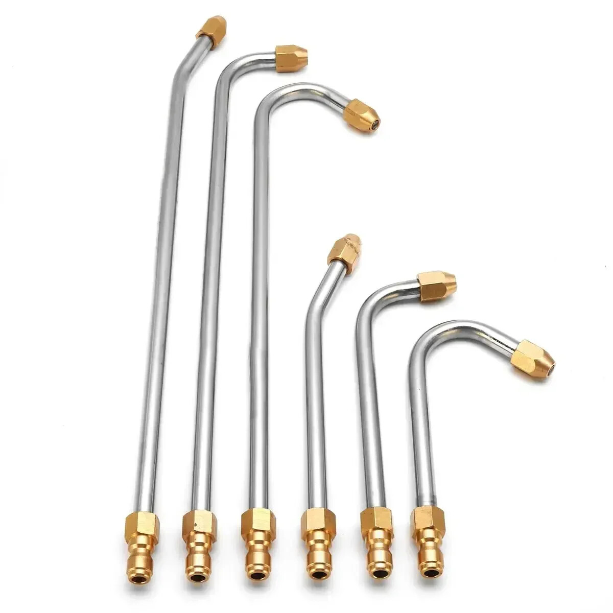 Extension 1/4″ High Pressure Car Washer Nozzle Angled Lance Rod Stainless Steel