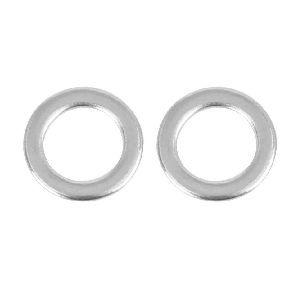 55pcs M8 x 13mm x 1mm Flat Washer Stainless Steel Car Fastener Sealing Gaskets