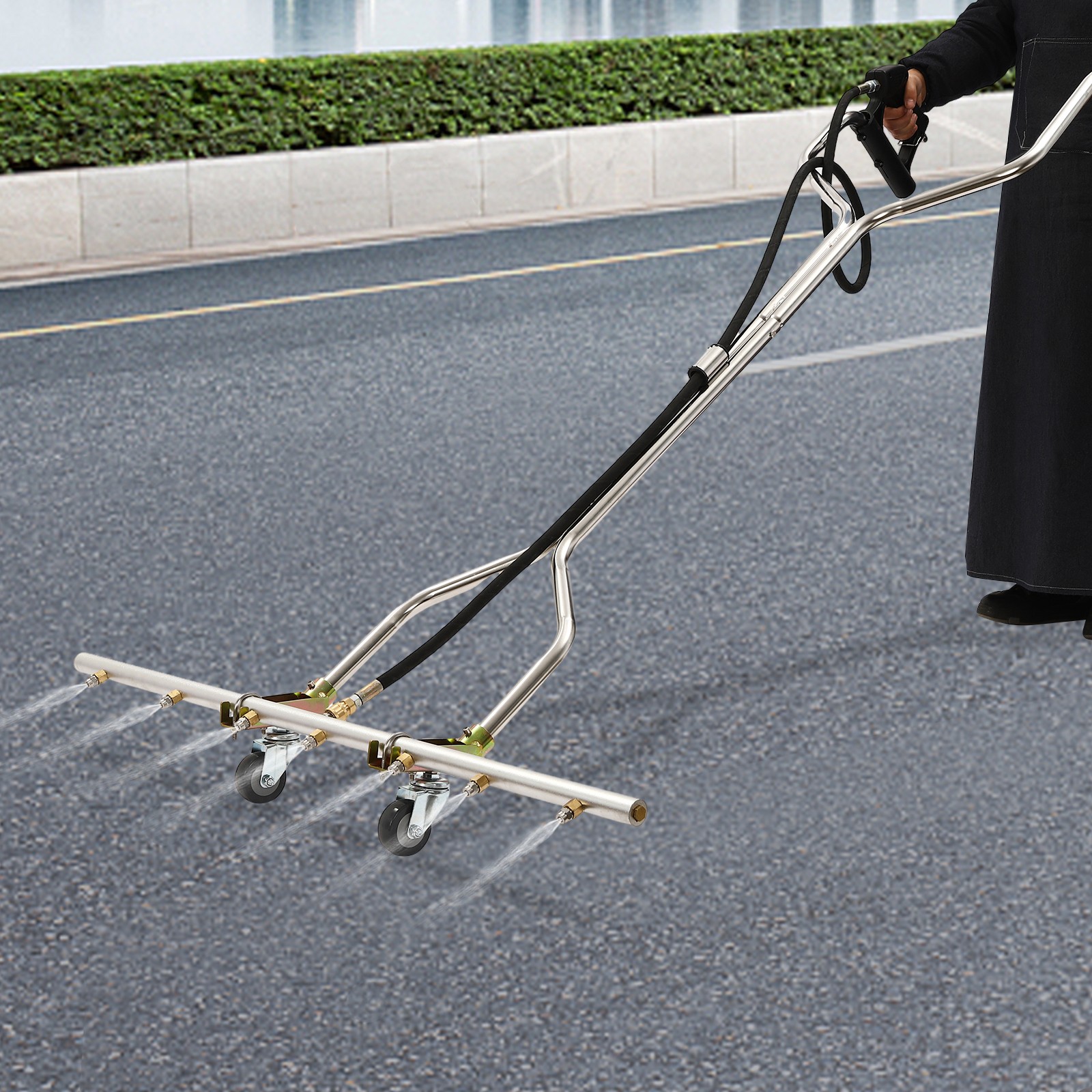 39” 5000psi Pressure Washer Water Broom with 7 Nozzles For Hot and Cold Water