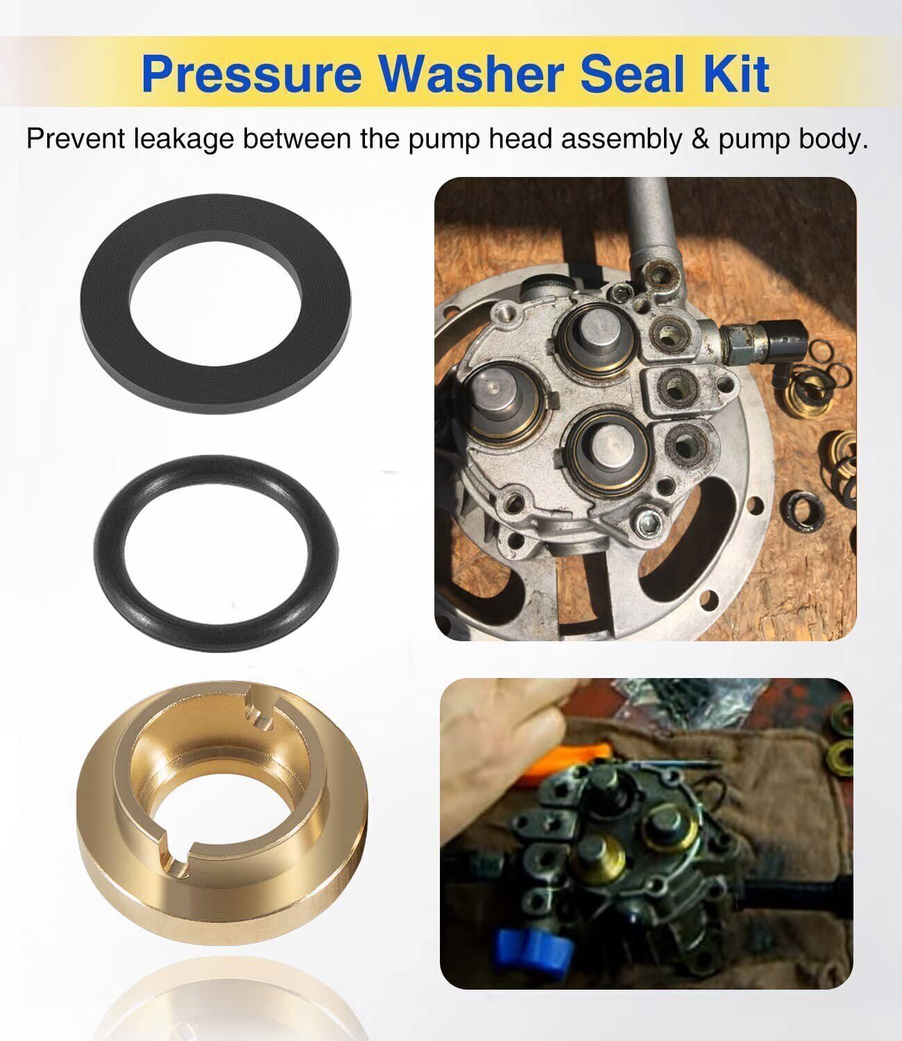 Pressure Washer Seals Kit For Briggs & Stratton 190595GS, 190711GS, 193807GS