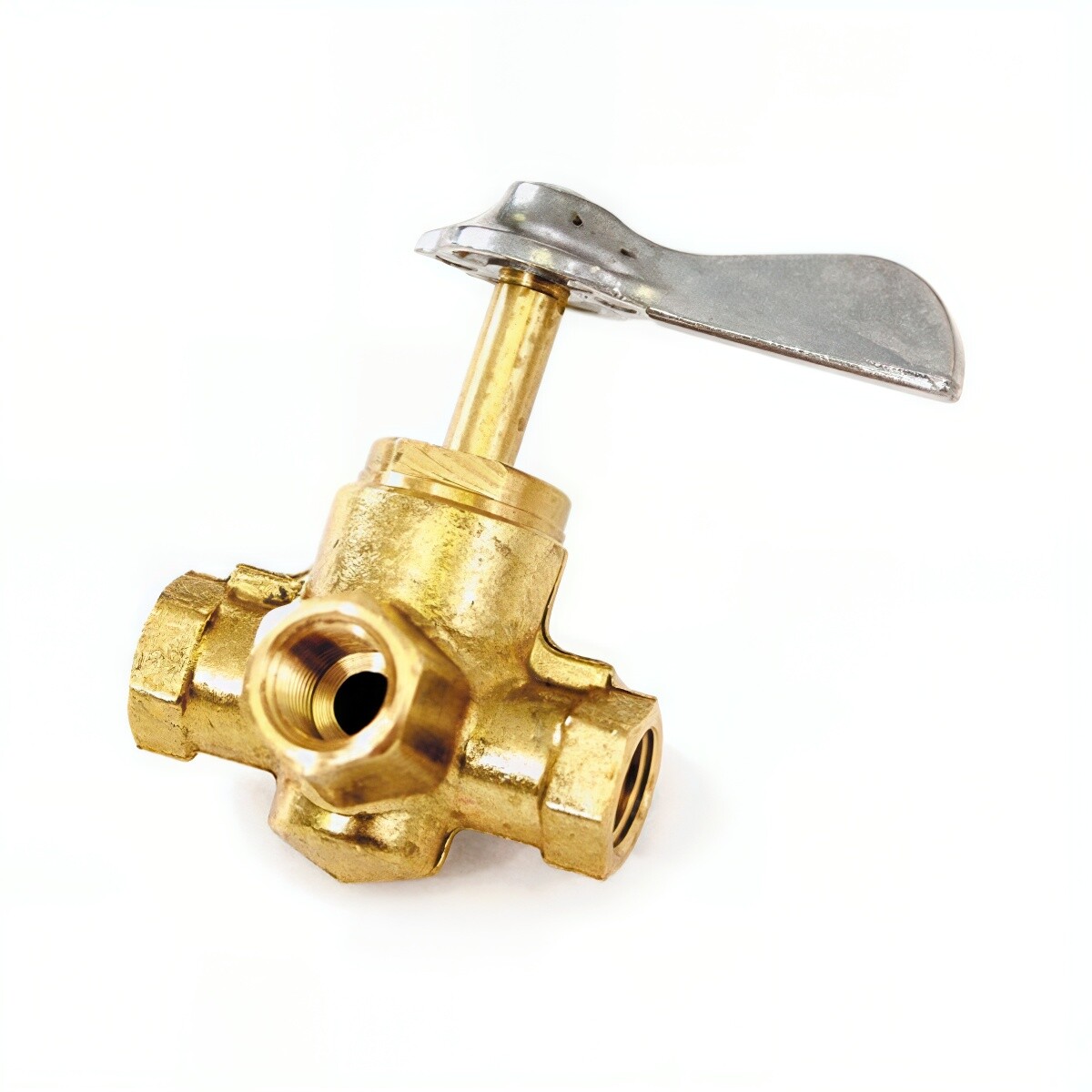Flow Selector Valve, 4-Way, 1/4″ FPT Brass Body – Max Temp 180°F