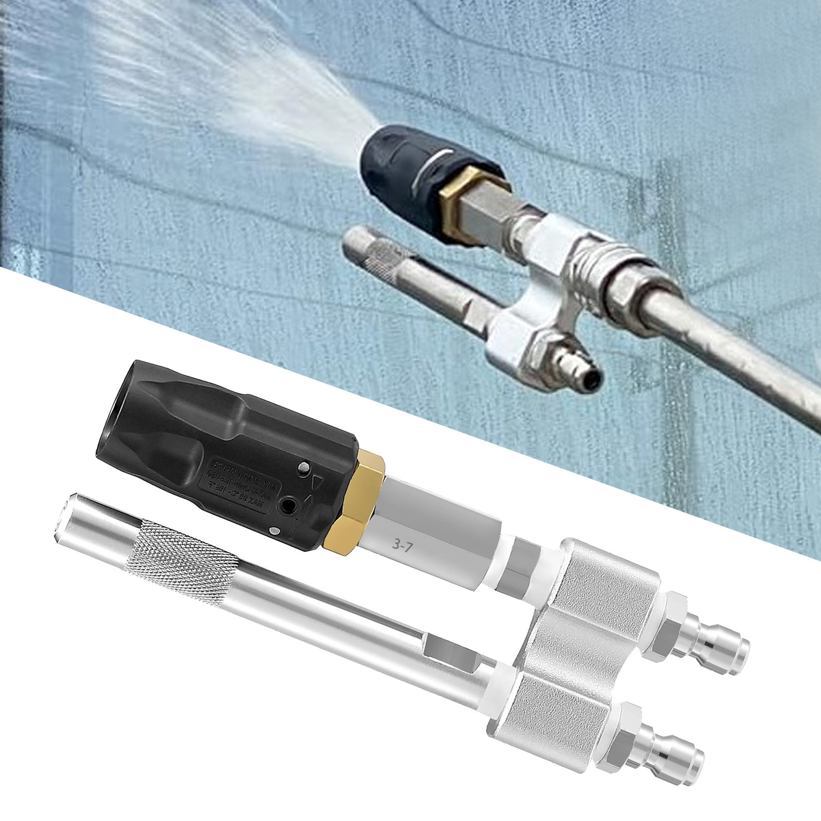 Twist Nozzle Pressure Washer 3-7 GPM 1000-6000Psi 1/4in Fast Connect Part HOT
