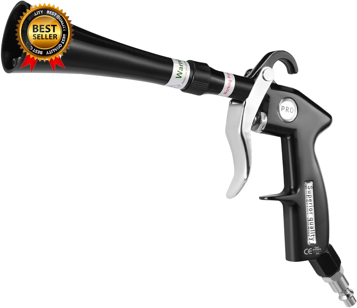 Tornado Air Blow Gun for Car Detailing High Pressure Dry Cleaning Gun with…
