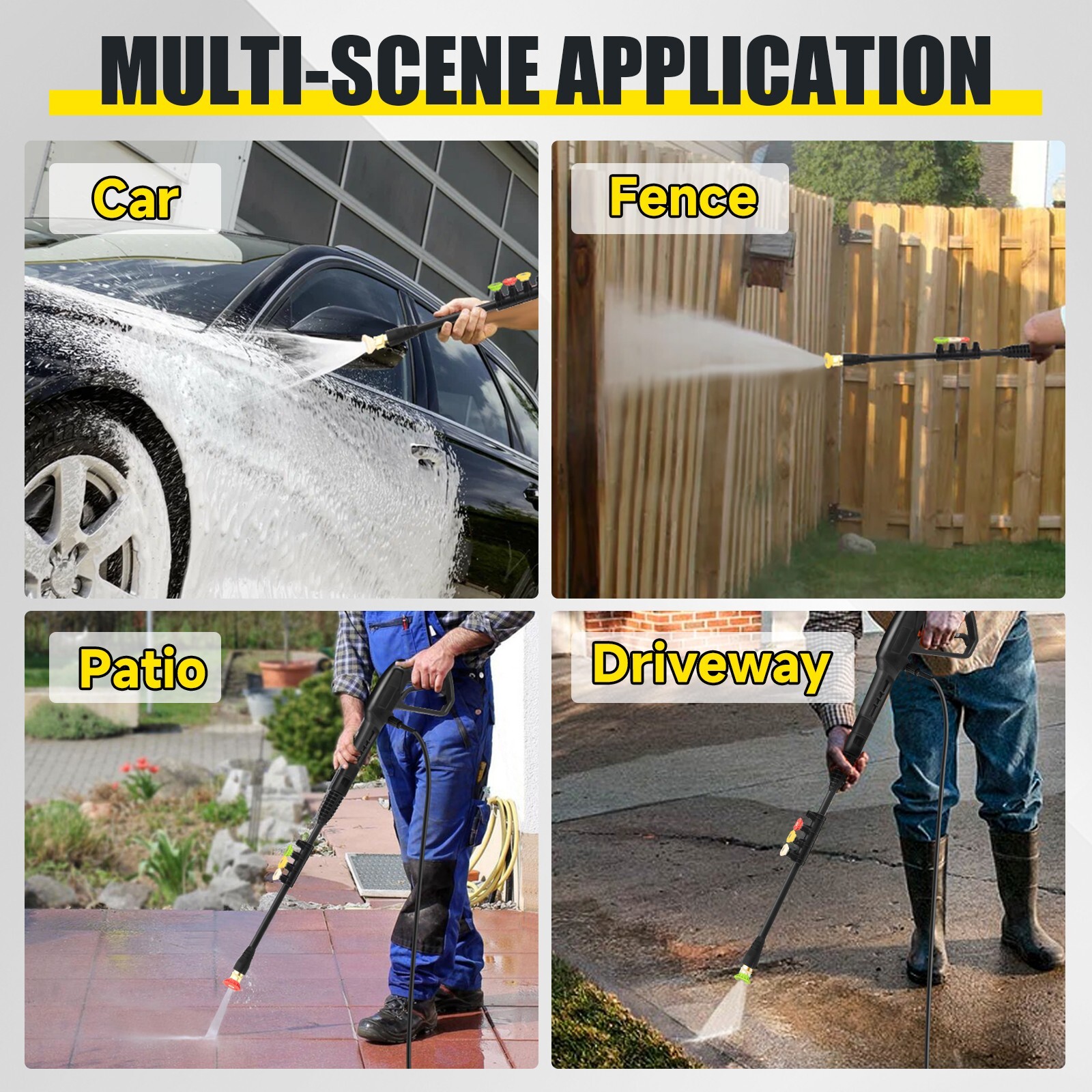 Acquax 4200PSI Electric High Pressure Washer 2.5GPM Portable Power Washer New