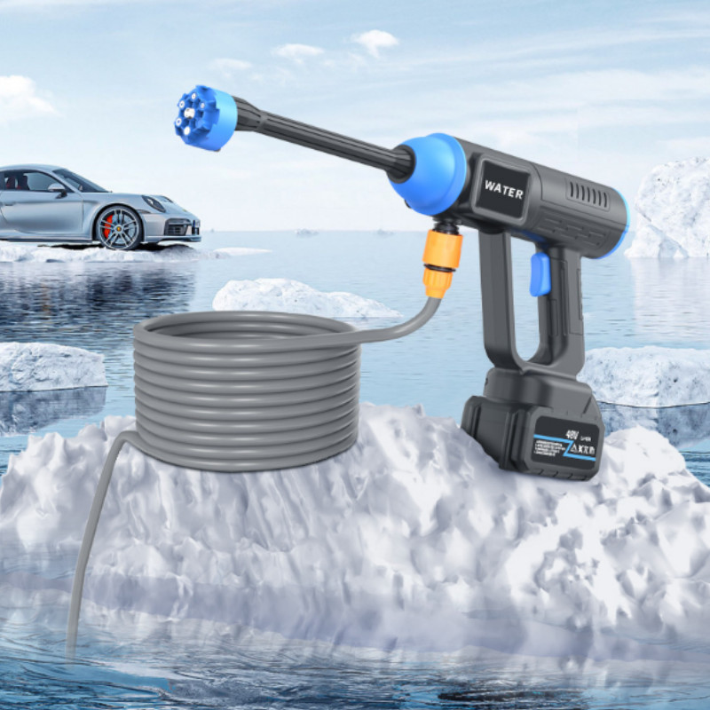 300W 96VH Portable Cordless Water Spray Gun High Pressure Car Washer Cleaner New