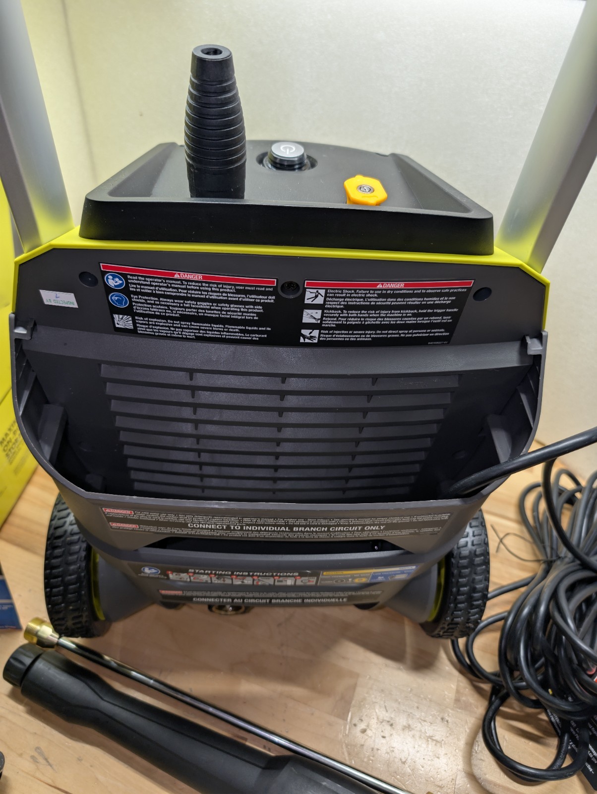 2025 Ryobi RY142012 2100 PSI Corded Electric Pressure Washer with Foamer