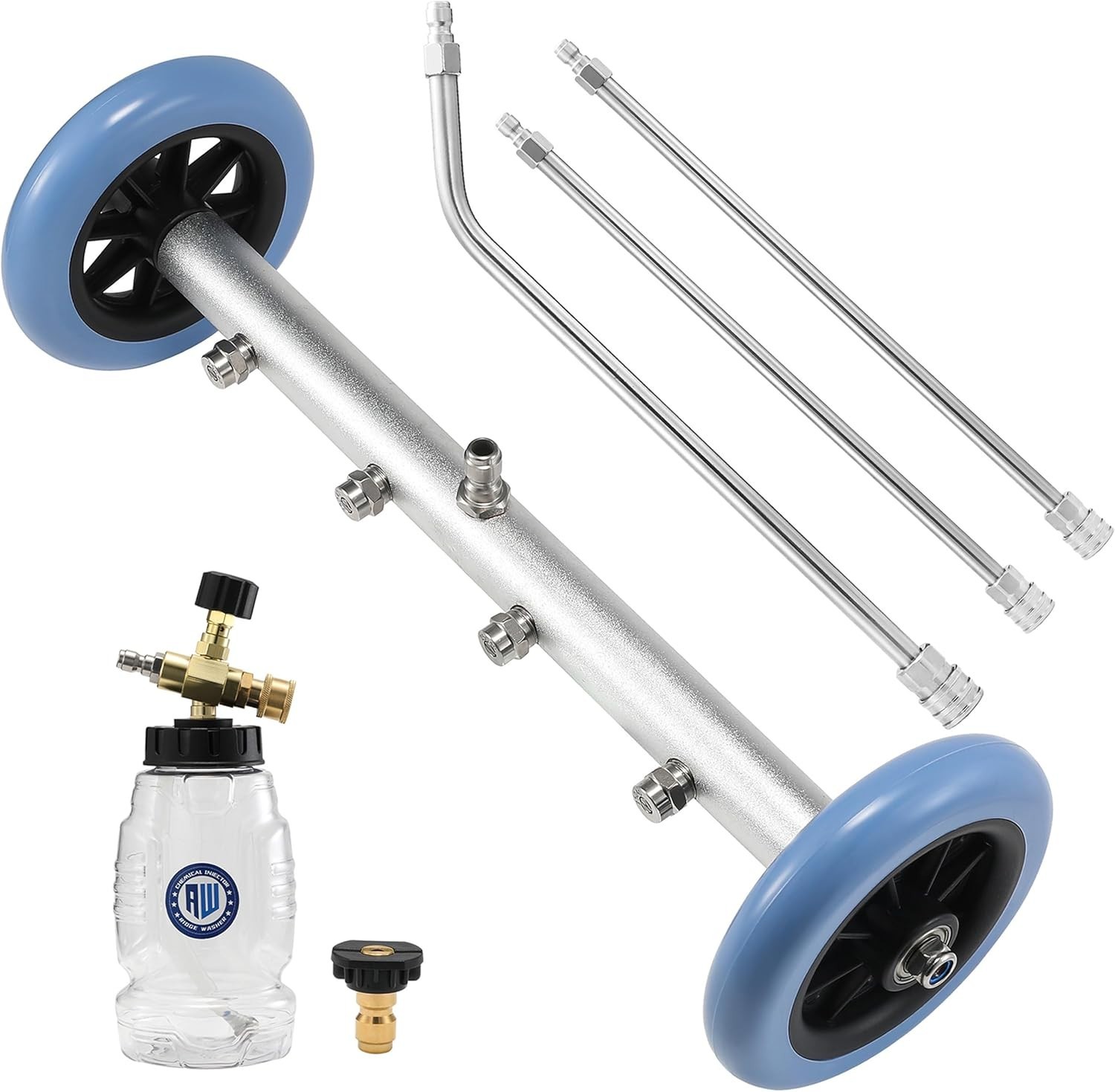 16 Inch Under Car Washer with Chemical Injector Bottle,Pressure Washer Underca..