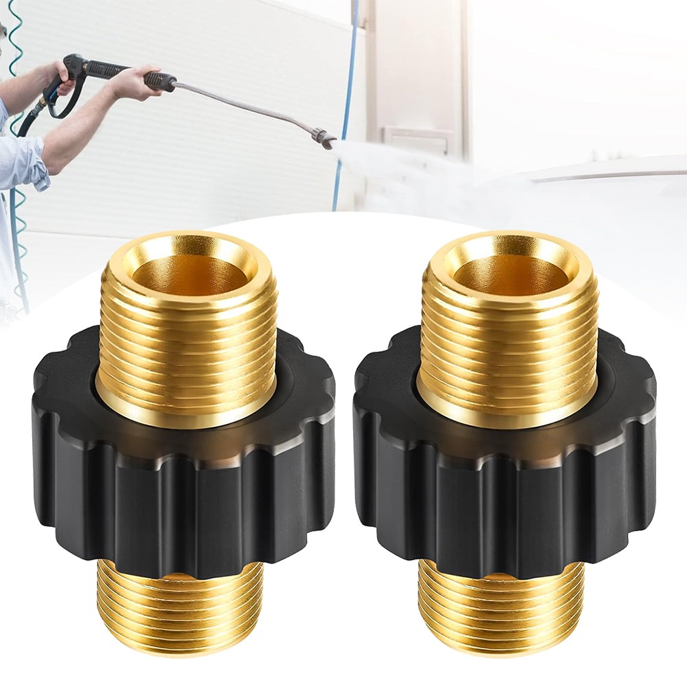 Brass Pressure Washer Connector Quick Connect Fitting M22-14mm Hose Adapter