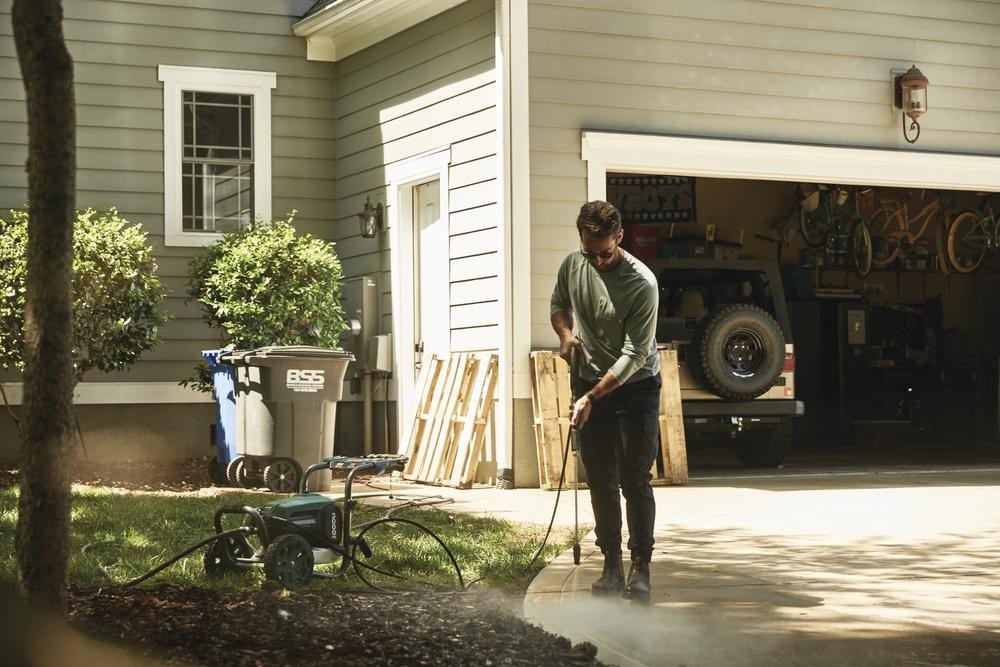 3000PSI 2.0 Max GPM 14 Amp Corded Electric Pressure Washer Wheelbarrow Cleaner