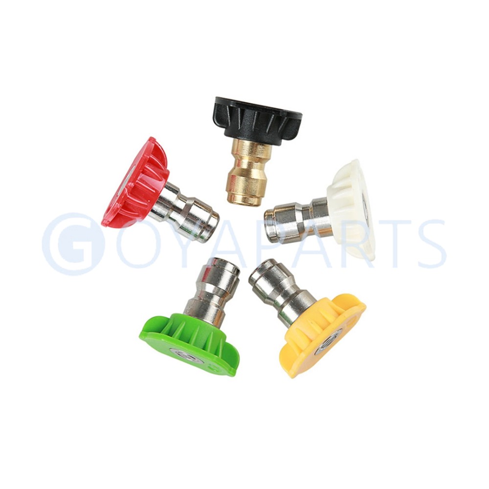 5pcs Pressure Washer Spray Tips Nozzles High Power Kit Quick Connect 1/4″ Set