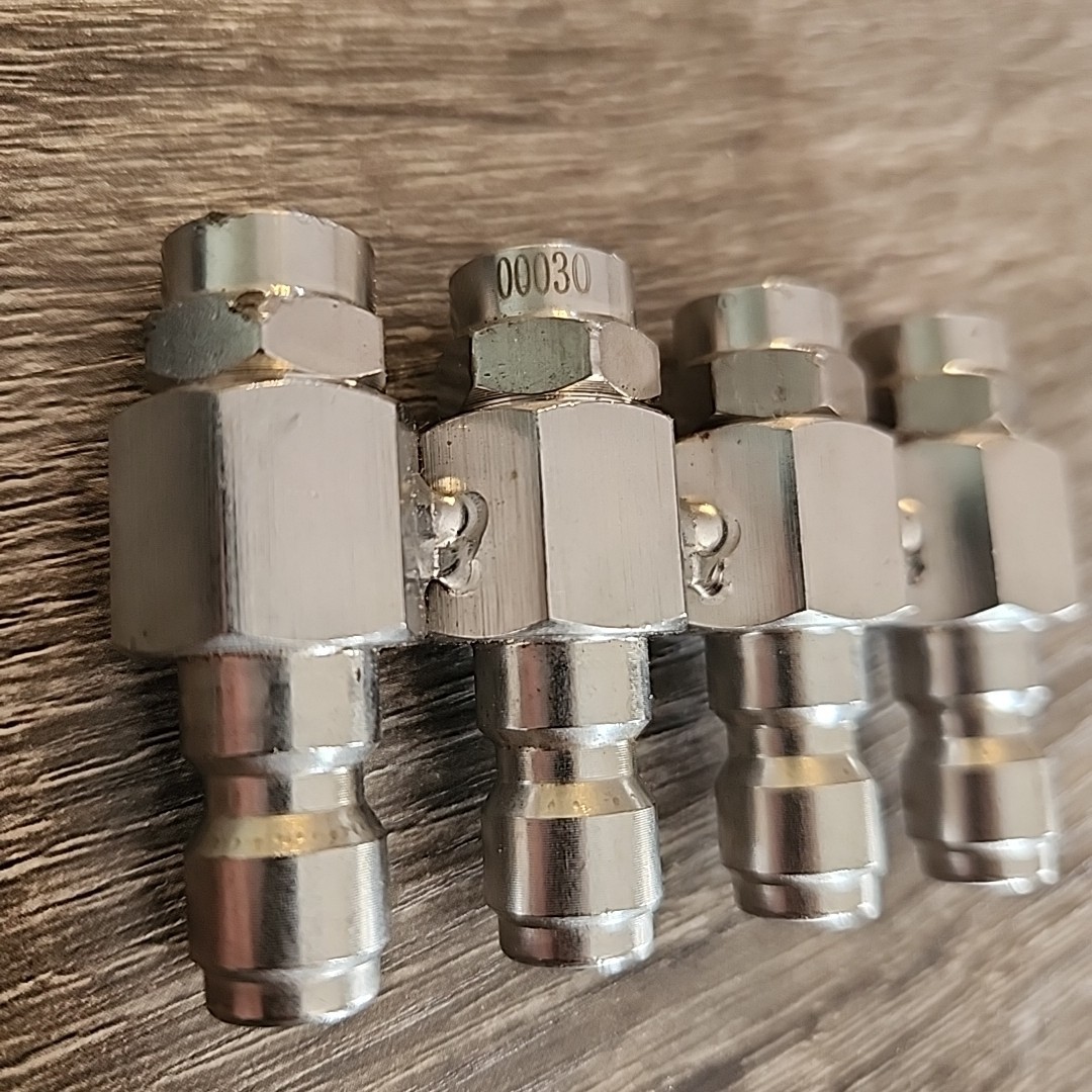 4 GPM J-Rod Pressure Washer Nozzle Kit – 4-Way Stainless Steel Tip Holder 1/4″