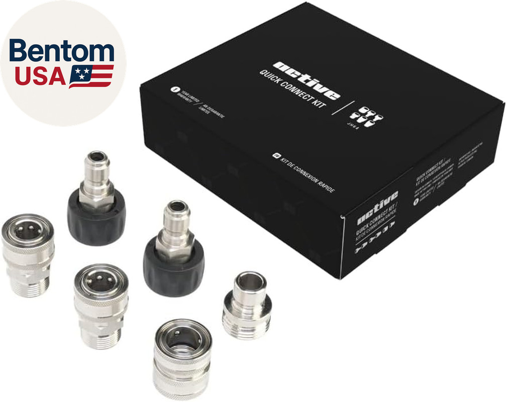 M22-14Mm Pressure Washer Quick Connect Kit, 304 Stainless Steel M22-14Mm to 3/8″
