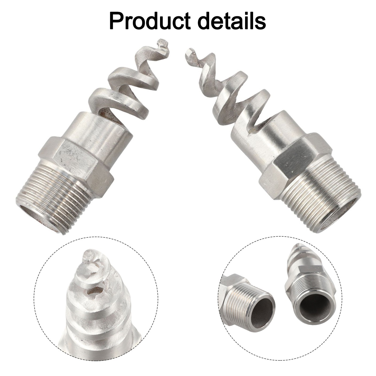 2pcs stainless steel nozzles for pre painting and high pressure cleaning