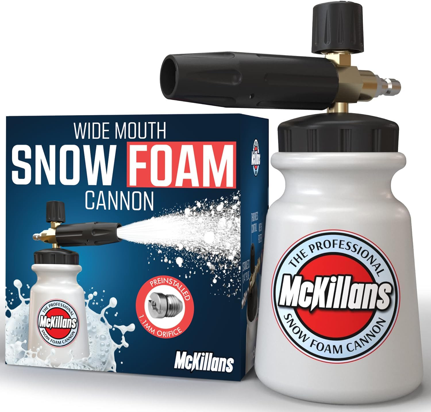 Foam Cannon for Pressure Washer (Wide Mouth) – Car Wash Snow Foam Cannon Lance P