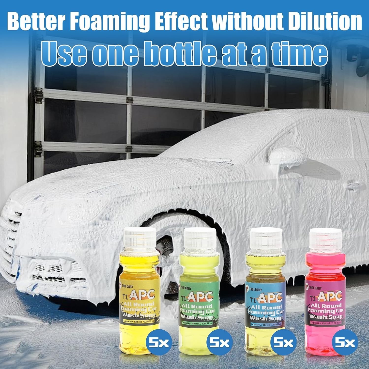 Tool Daily Original Soap Foam Cannon for Pressure Washer, 20Pack Foaming CarWash