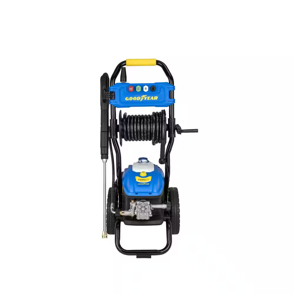 2200Psi, 1.65 GPM Cold Water Electric Pressure Washer 4 Quick-Connect Spray and