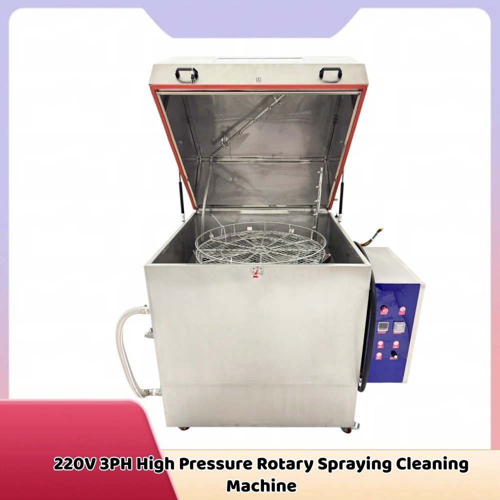 Auto Parts Brake Disc Hub Casting Spray Wash Cabinet Washer Rotary Spray Cleaner