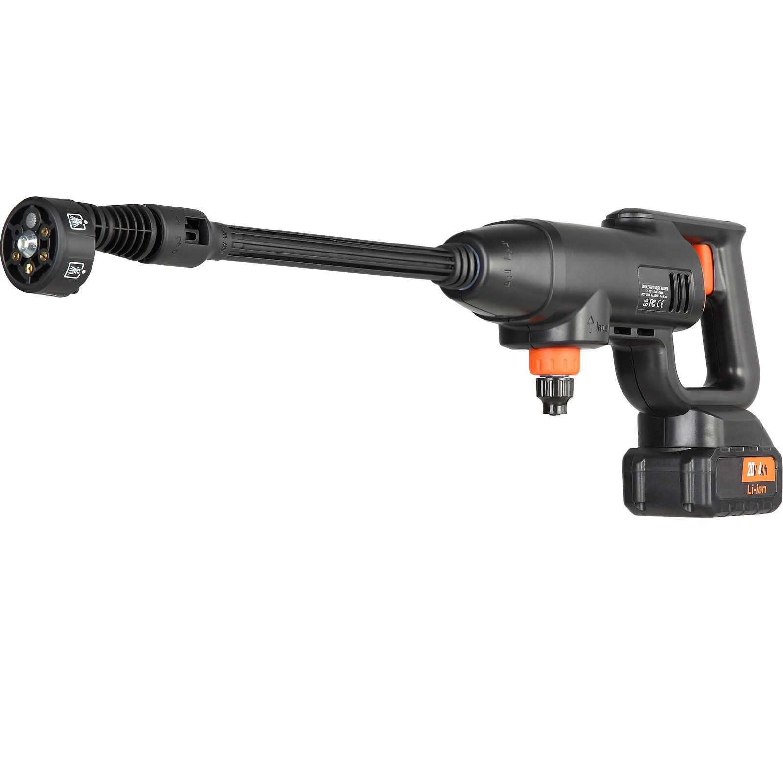 Cordless 580PSI 1.1GPM Pressure Washer 4.2lb 4.0Ah 6-in-1