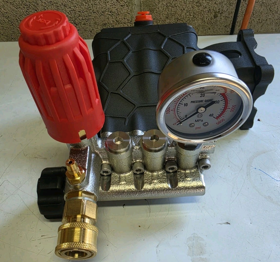 Pressure Washer Pump 3/4″ Shaft Horizontal Triplex Plunger 3300 PSI 2.5GPM