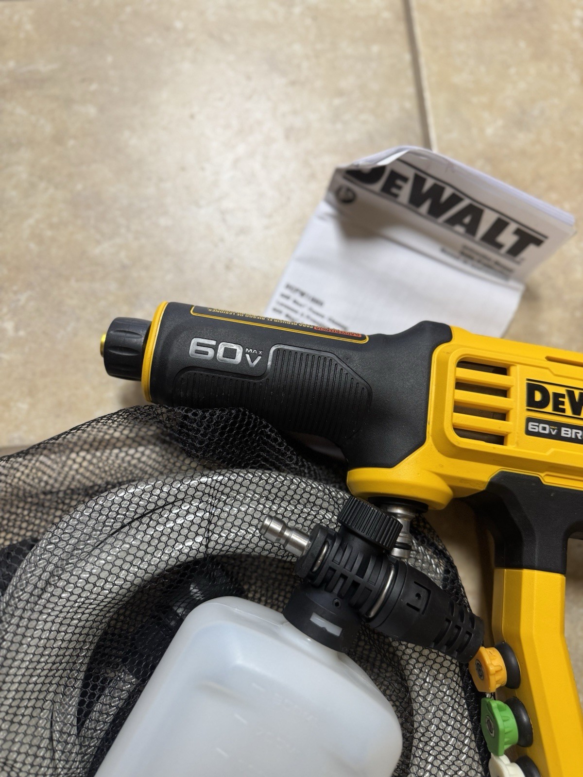 New DeWALT DCPW1000B 60V FLEXVOLT 1000 PSI Cordless Power Cleaner