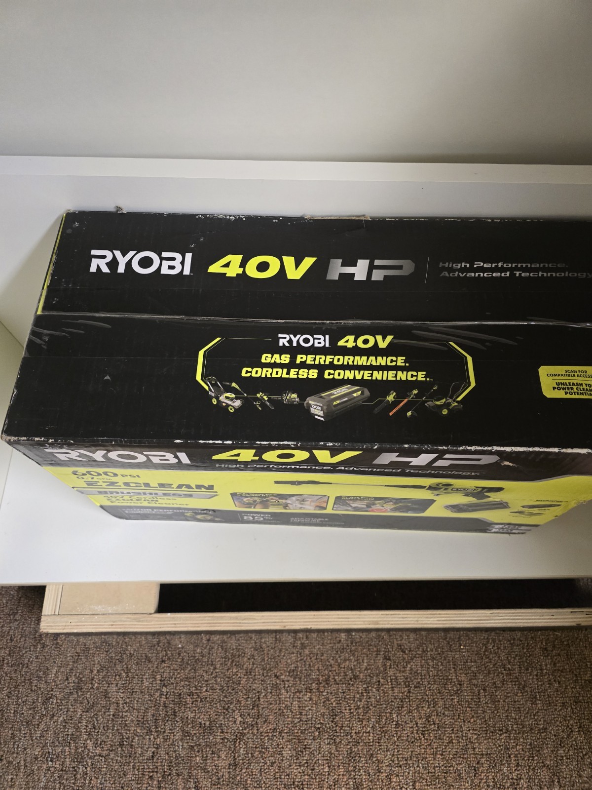 Ryobi (RY124052K) 40V HP EZ CLEAN 600PSI Power Cleaner Kit 2ah Battery & Charger