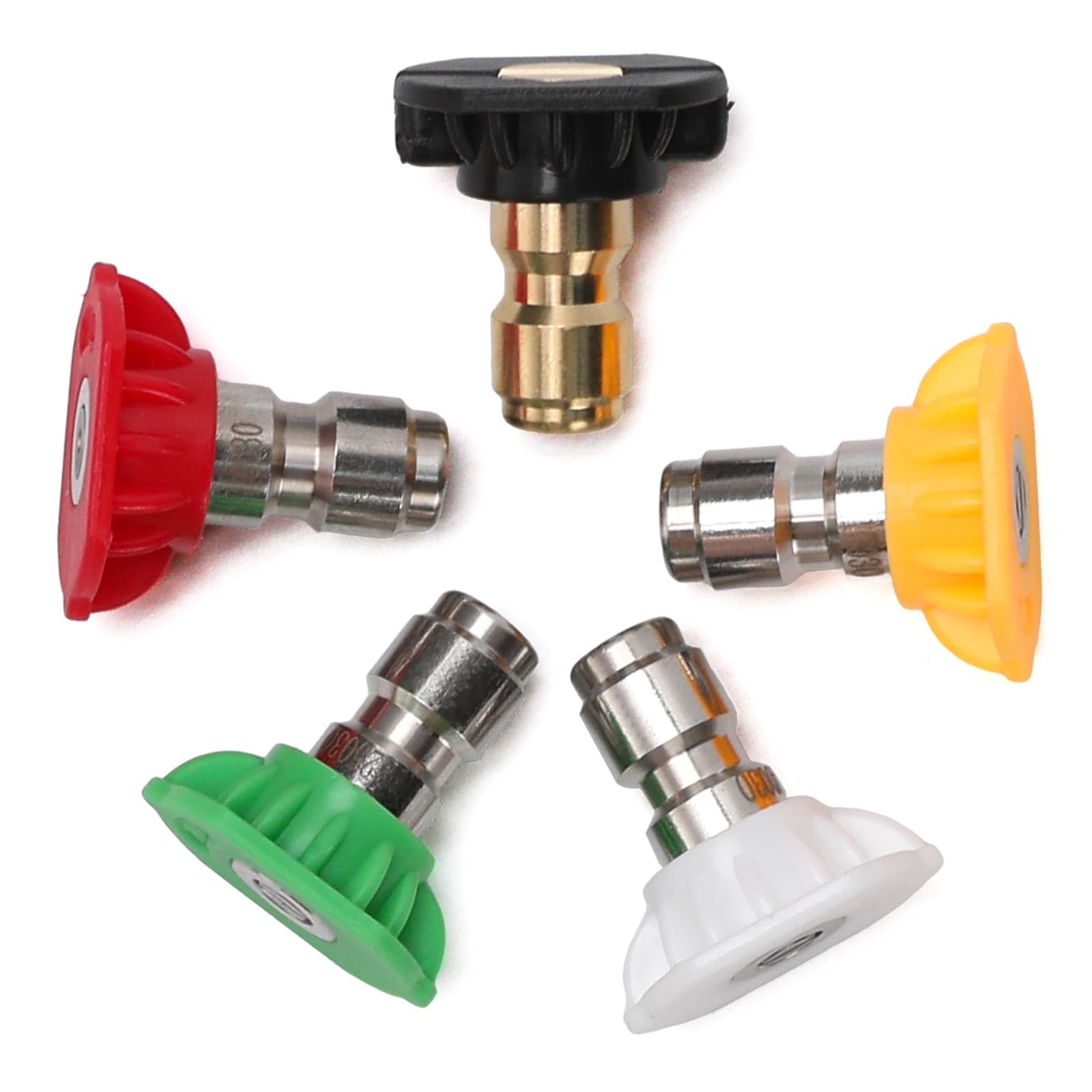 Pressure Washer Tips, Set of 5 5-Pack, 3.0 GPM, Multicolor