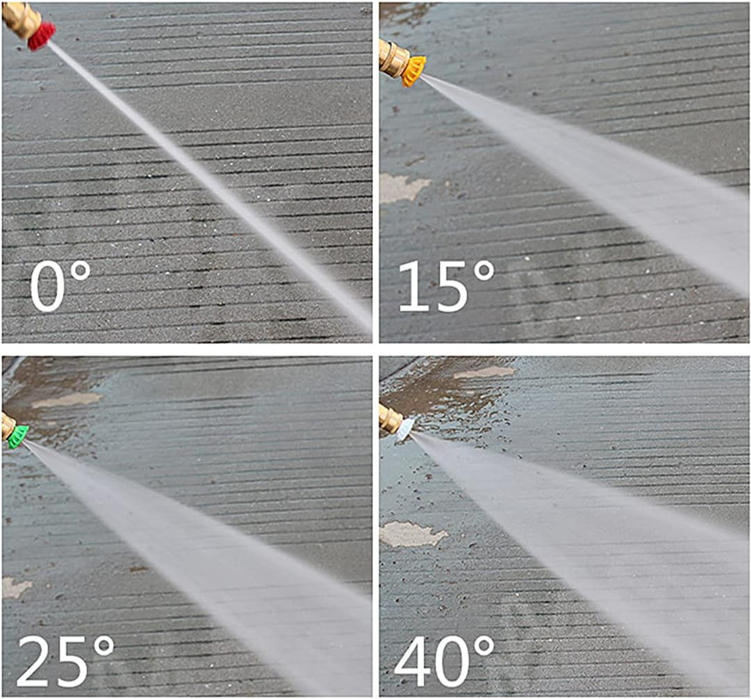 7 Pieces Pressure Washer Spray Nozzles Tips Set 1/4Inch Quick Connect – 2.5 GPM