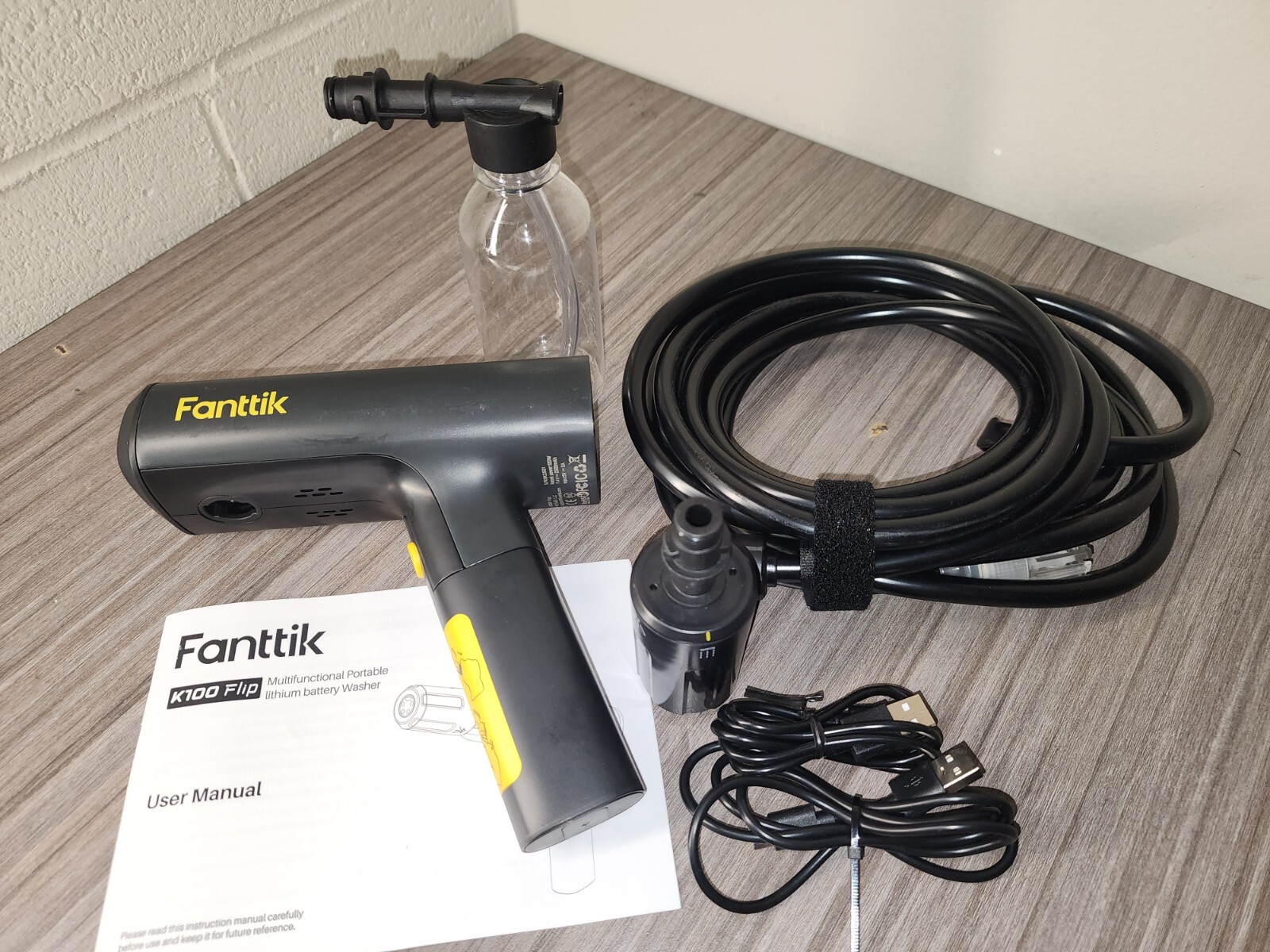 Fanttik K100 Flip Cordless Portable Sprayer Foldable 5-in-1 Nozzle 174 PSI