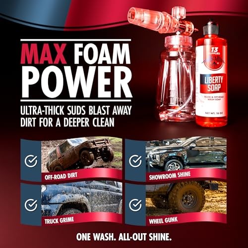 Liberty Foaming Car Wash Soap for Foam Cannon – pH Neutral Car Shampoo for Car