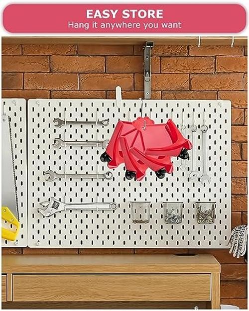 Car Hose Guide 4PCS, Hose Guide for Car Wash Detail, Tire Hose Roller Red