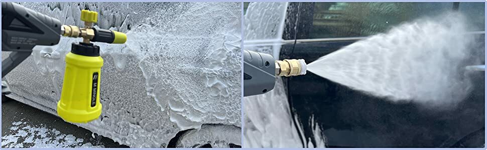 Snow Foam Lance Cannon Soap Bottle Sprayer for Pressure Washer Gun Jet Car Wash