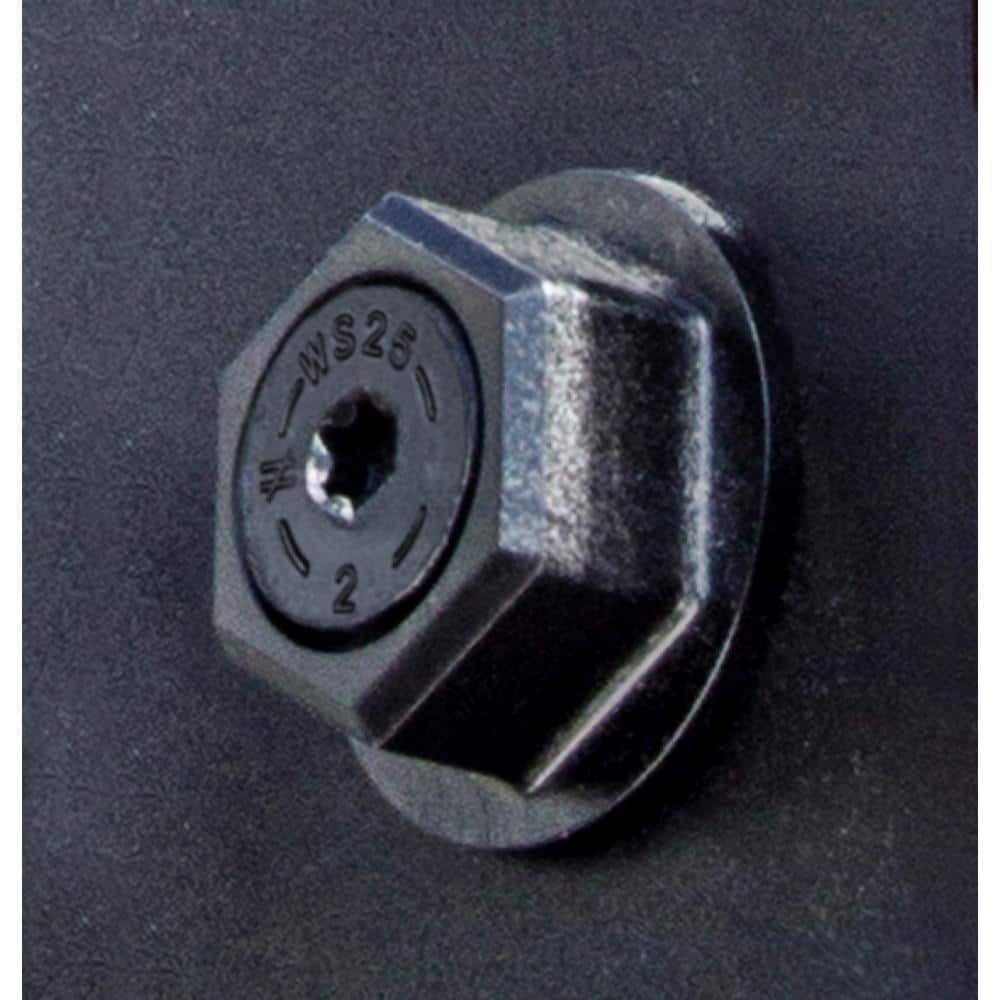 Outdoor Accents Black Powder-Coated Hex-Head Washers (24-Pack)