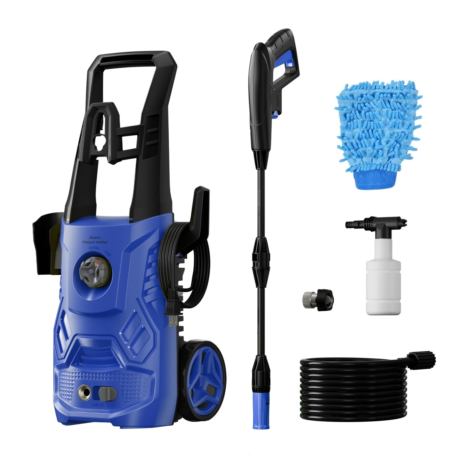 Electric Pressure Washer High Pressure Cleaning Machine for Car Wash Fence Patio