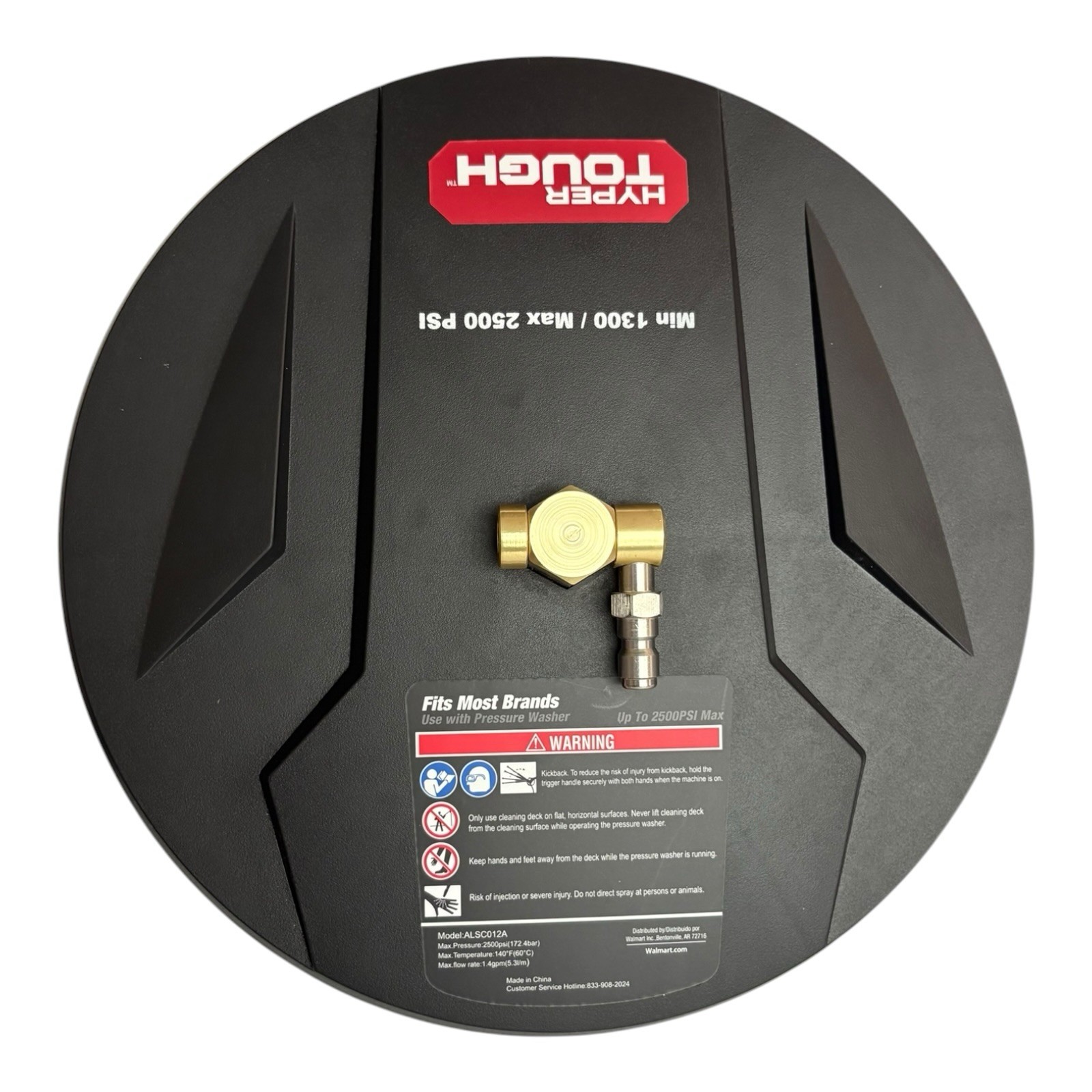 Hyper Tough 12 inch Surface Cleaner For Electric Pressure Washers 1/4″ Connect