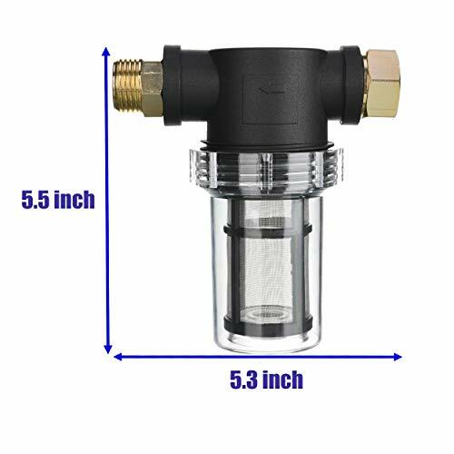 Garden Hose Filter For Pressure Washer Inlet,Inline Filter for Sediment,100 Mesh