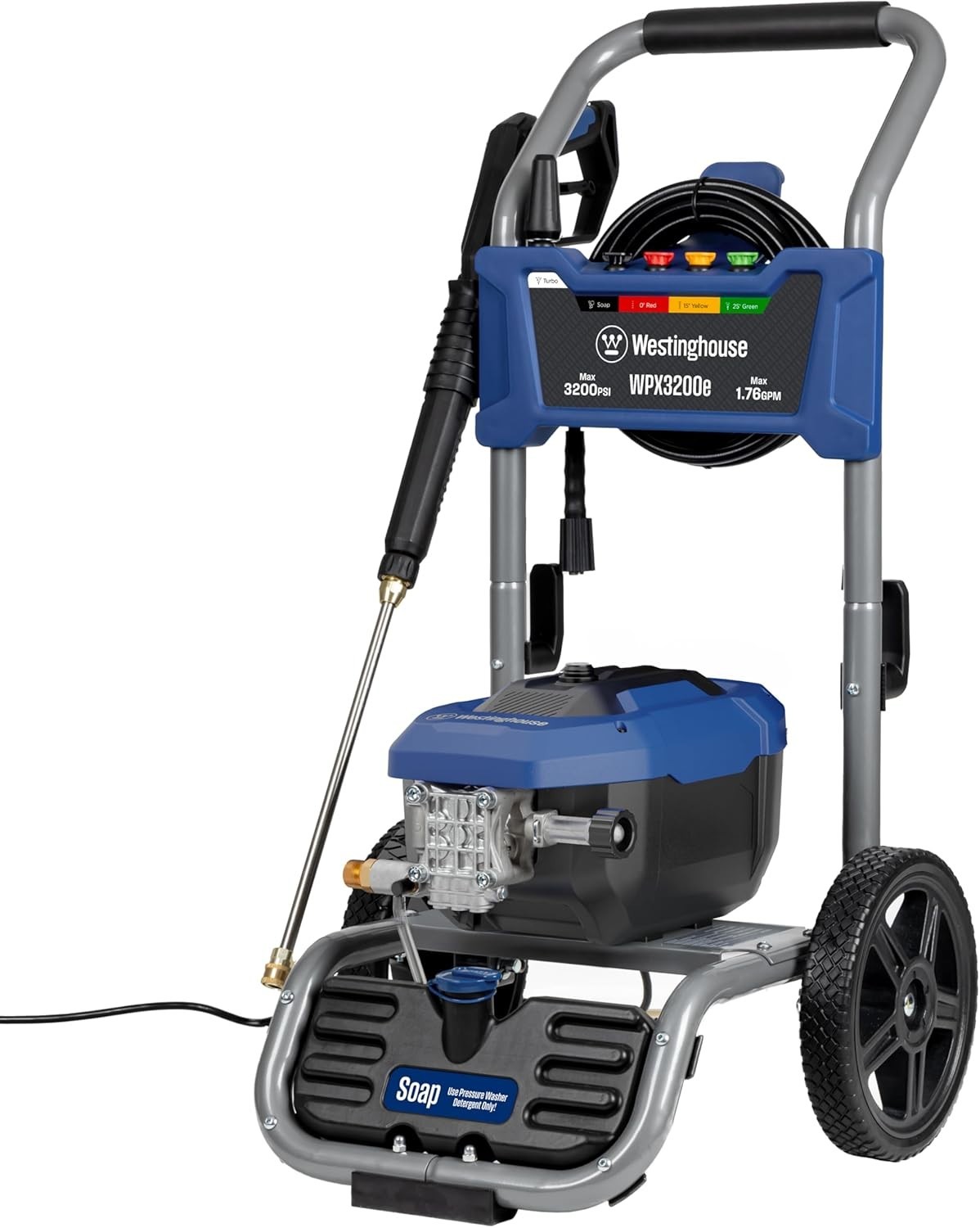 Westinghouse WPX3200e Pressure Washer 3200 PSI 1.76 GPM Electric Soap Tank