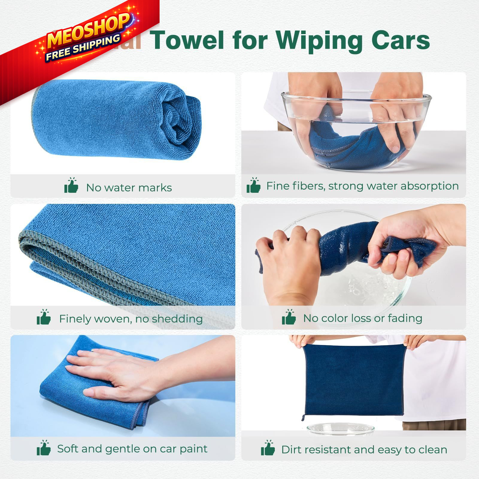 FLORICH Large Microfiber Car Duster Kit, Extendable Carduster02, Green