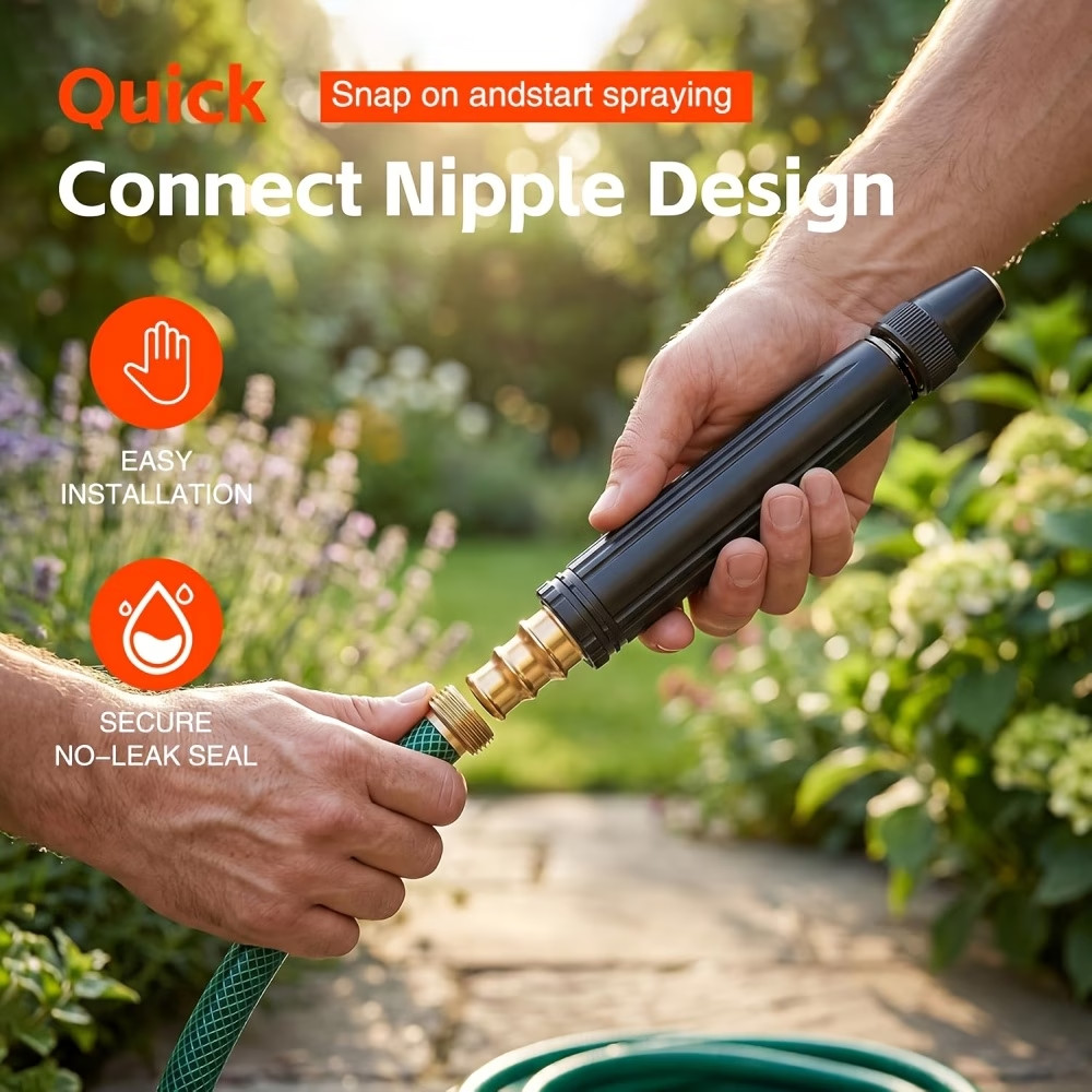 Larnto High Pressure Hose Nozzle Water Gun for Car Wash Garden Pressure Booster
