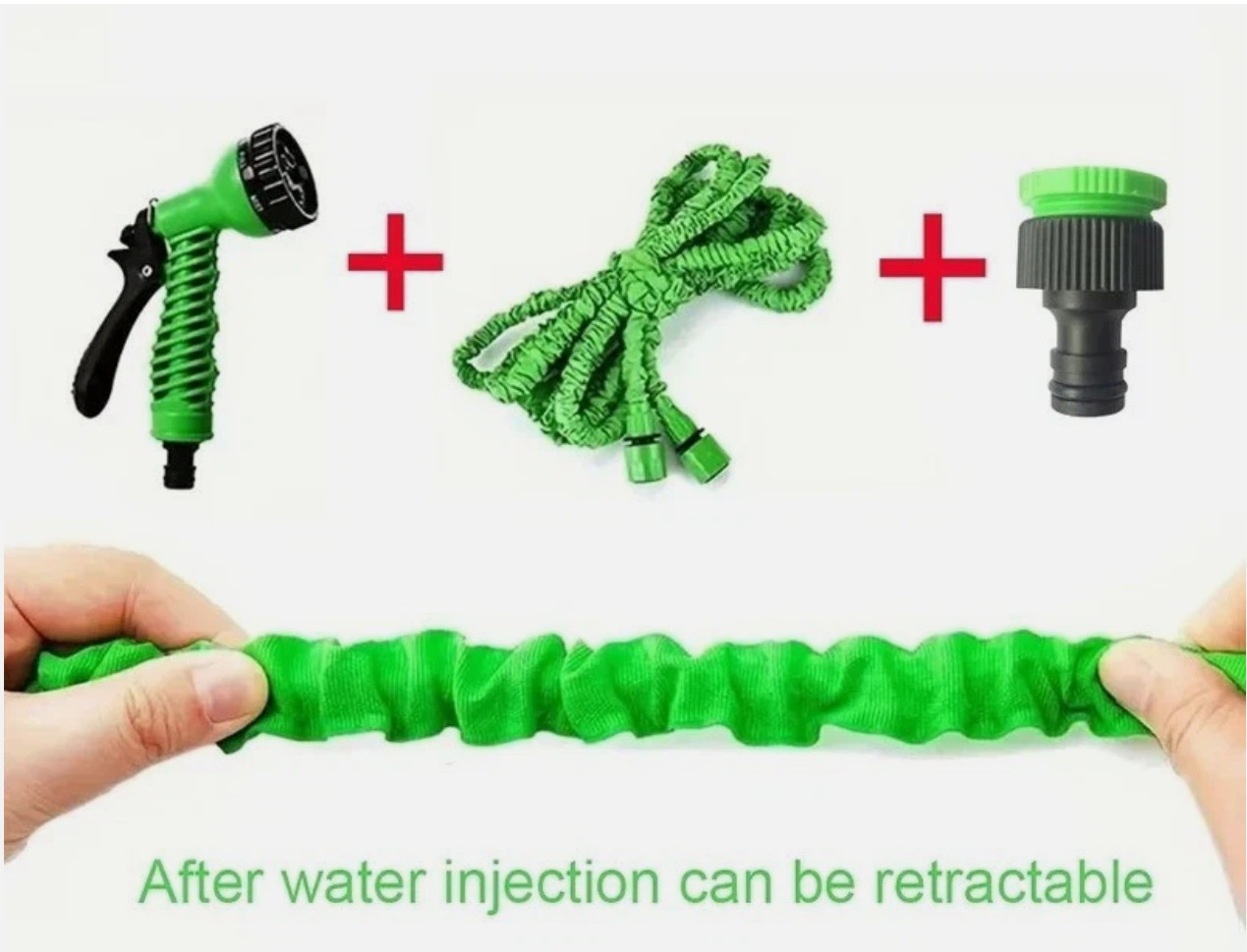 Expandable Hose High-Pressure Car Wash 7 Water Spraying Function Water Gun 25ft