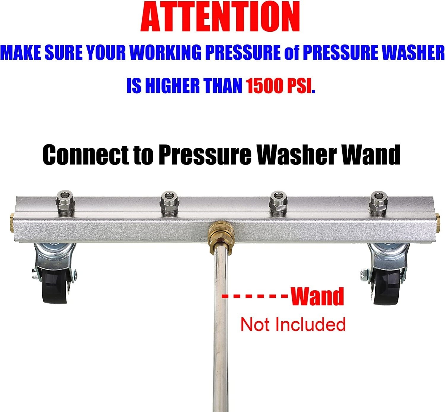 Pressure Washer Undercarriage Cleaner 13 Inch Surface 4000PSI Underbody Car Wash