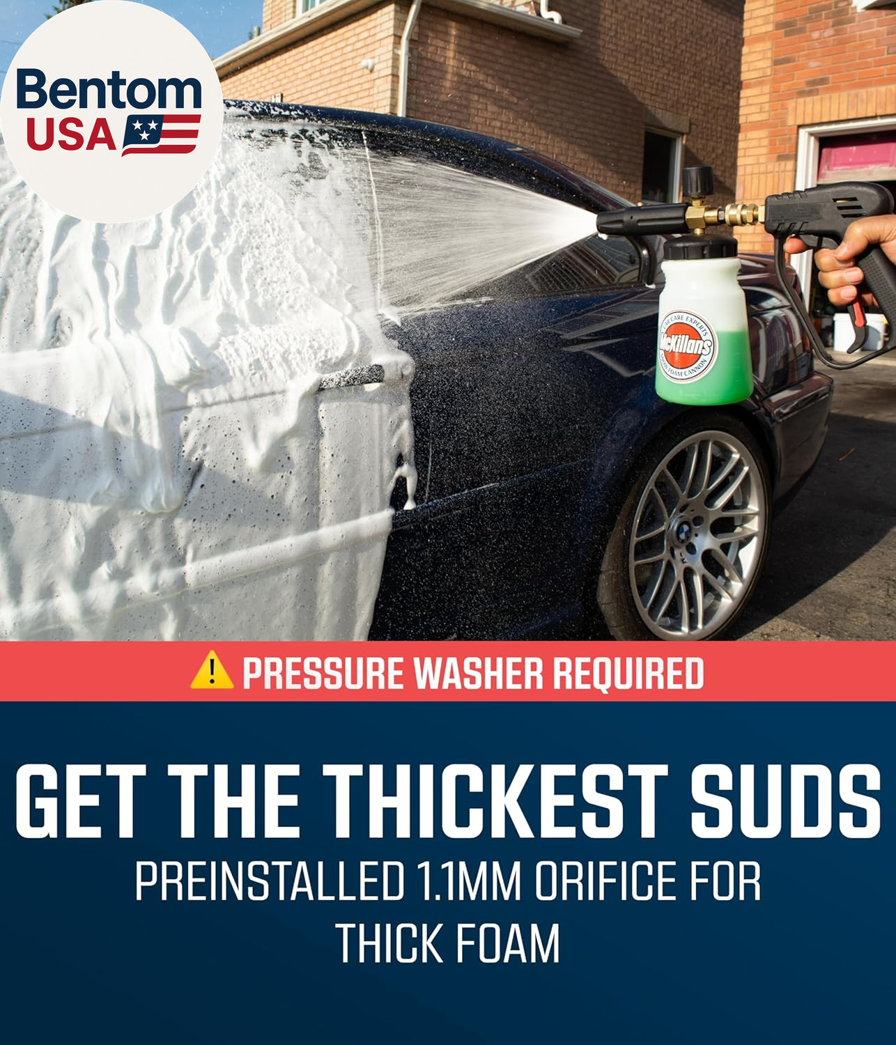Foam Cannon for Pressure Washer (Wide Mouth) – Car Wash Snow Foam Cannon Lance P