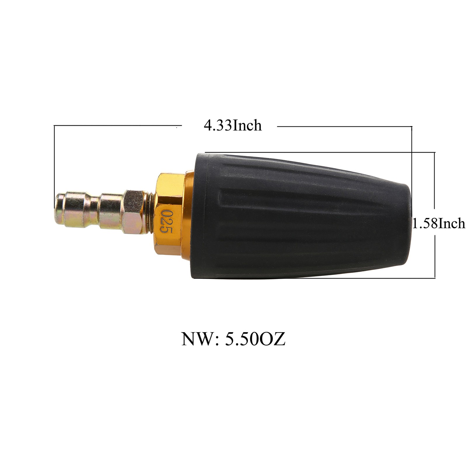 Quick Connect Turbo Nozzle, 2500 PSI, Universal, Cold Water Pressure Washers