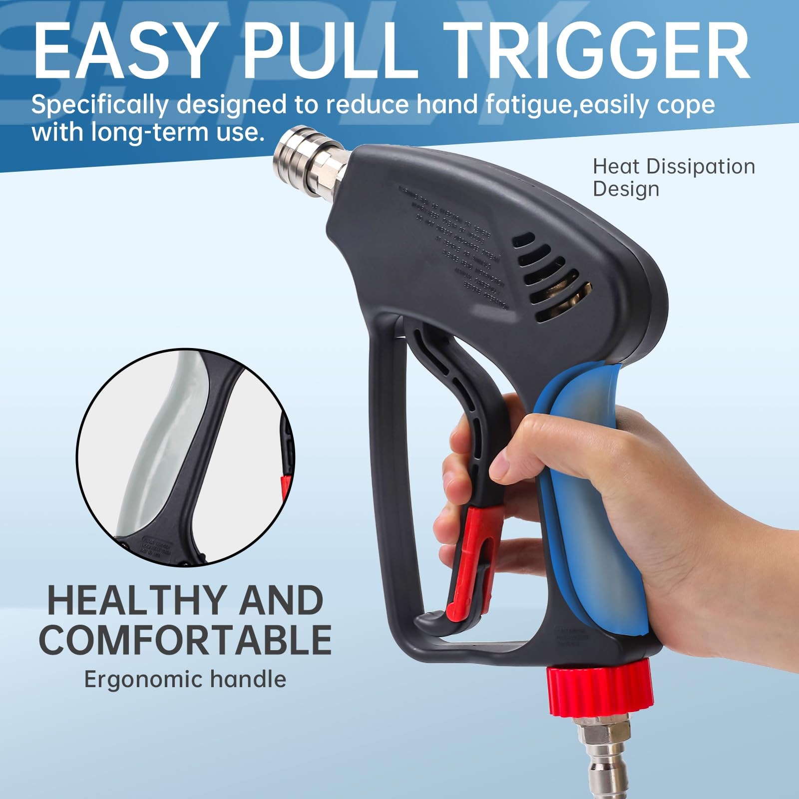 High Pressure Washer Short Gun 5000 PB0F5PXSI 10.5 GPM Industrial Pressure Power