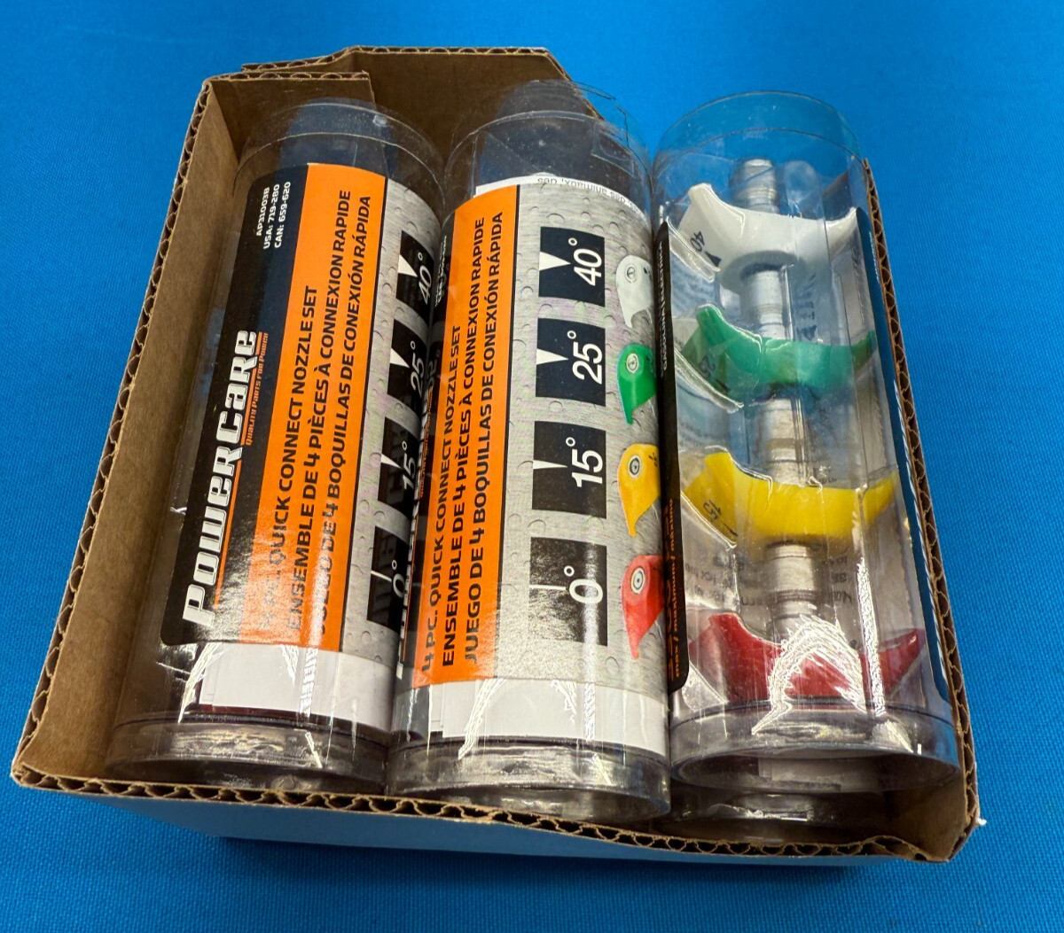 Box of 6 – PowerCare AP31003B 4-Piece Quick Connect Pressure Washer Nozzle Set