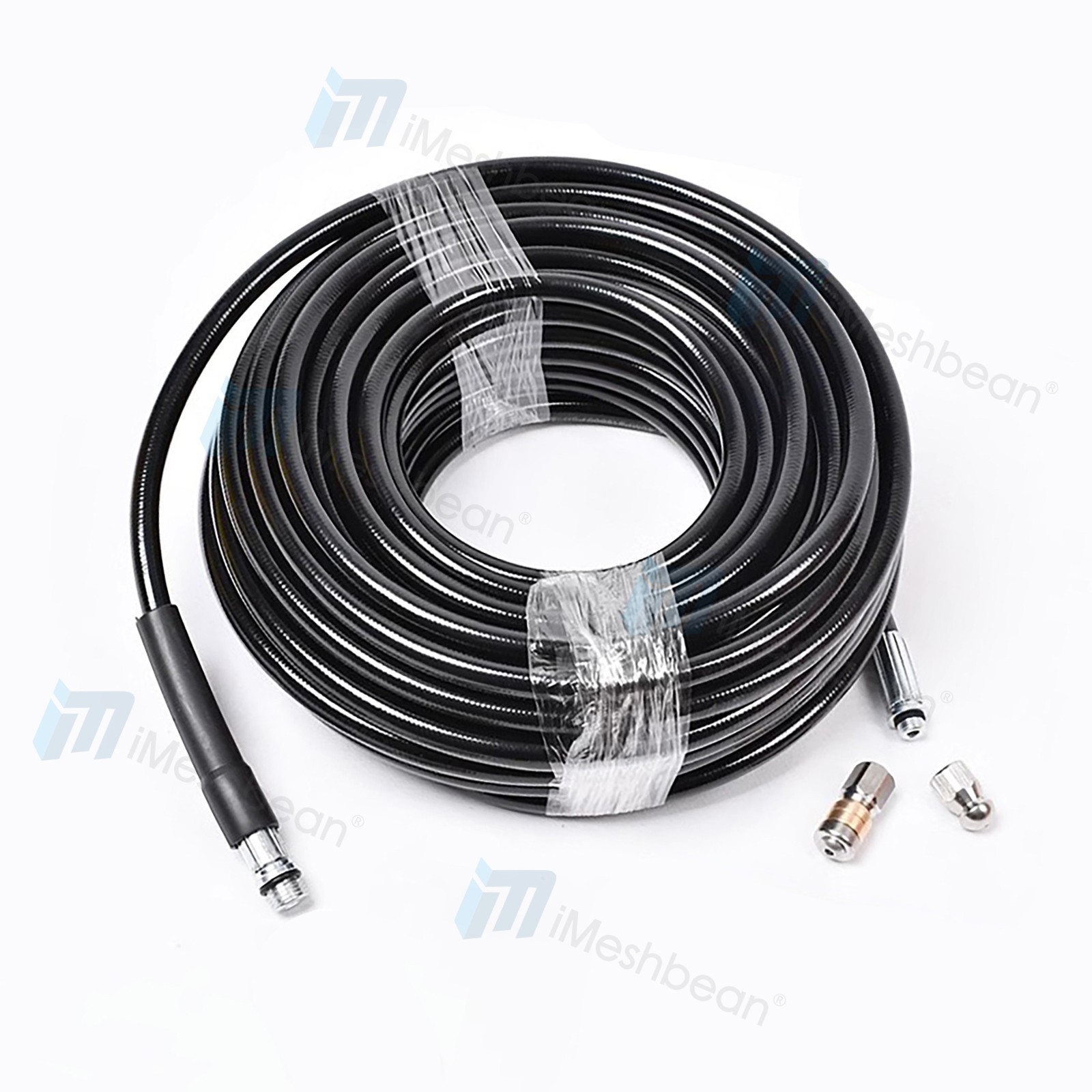 Sewer Line & Drain Jetter Kit, 1/4″ x 50FT Hose w/ Sewer Nozzle & Adapter 5800PS